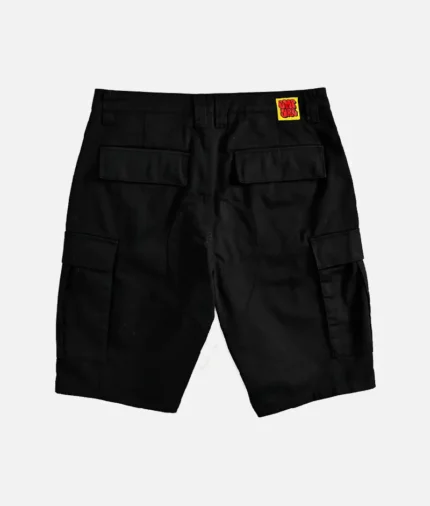 Empyre Cargo Loose Fit Black Skate Shorts 1.webp