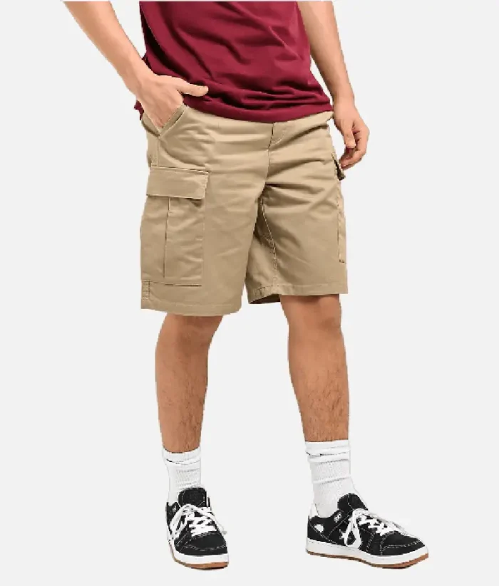 Empyre Khaki Skate Cargo Shorts 1.webp