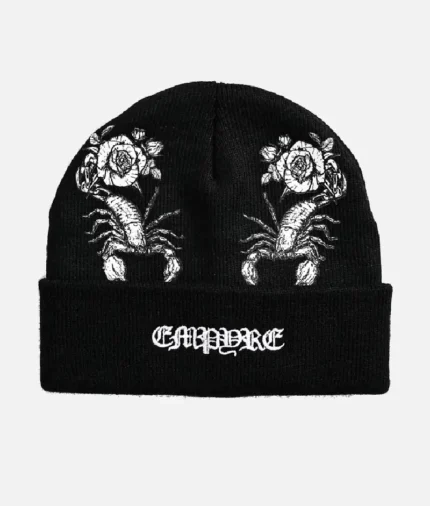 Empyre Scorpion Rose Black Beanie 1.webp