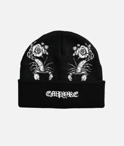 Empyre Scorpion Rose Black Beanie 2.webp