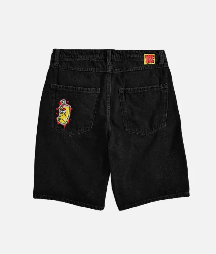 Empyre Shmutz Black Denim Skate Shorts 1.webp