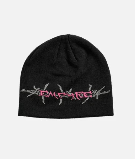 Empyre Skully Barbed Black Beanie 2.webp